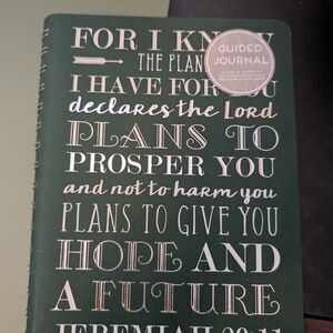 Green Guided Journal with Inspirational Quote